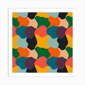 Mid Century Abstract Pattern Art Print