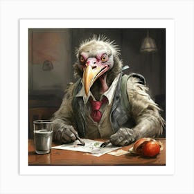 Vulture 10 Art Print