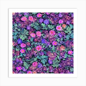 Purple Flowers Art Print