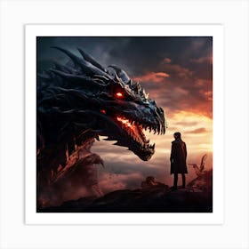 Dragons Of Game Of Thrones Art Print