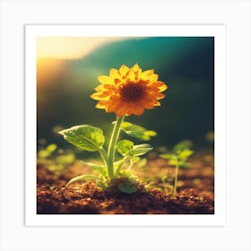 Sunflower - Sunflower Stock Videos & Royalty-Free Footage Art Print