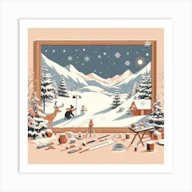 Winter Scene Art Print