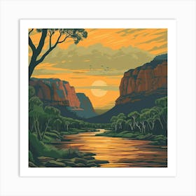 Sunset In The Grand Canyon Art Print