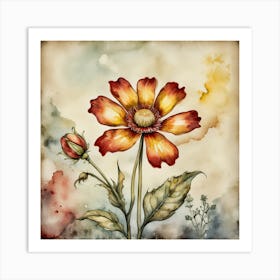 Watercolor Flower Art Print