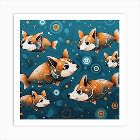 Corgis 1 Art Print