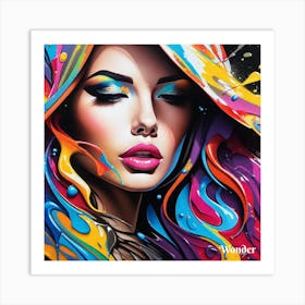 Grafitti Beauty Art Print