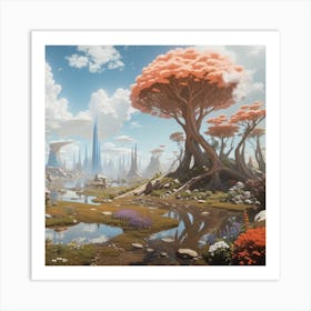 Landscape Painting Art Print