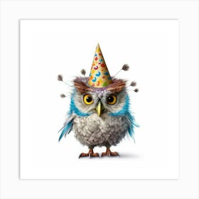 Birthday Owl 2 Art Print