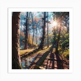 Walk In The Woods Art Print