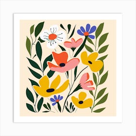 Flowers In The Garden 3 Art Print