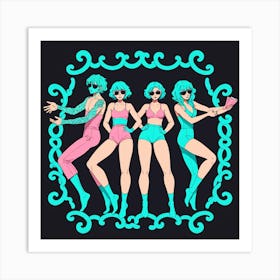 Sexy Girls Art Print