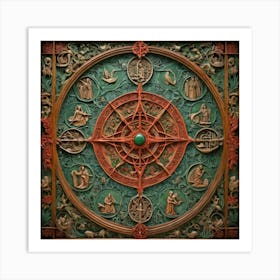 Chinese Compass Art Print