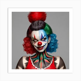 Clown Makeup Art Print