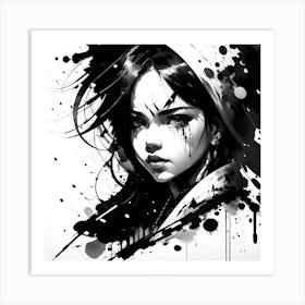 Black And White Painting 1 Art Print