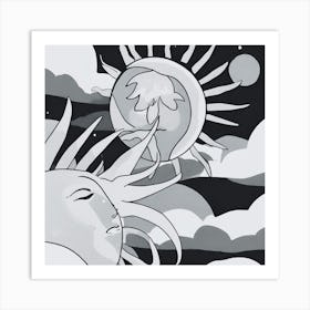 Sun And Moon Art Print