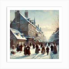 Paris In Winter Art Print Art Print