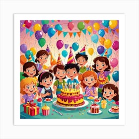 Children'S Birthday Party Art Print