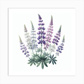 Flower of Lupine Art Print