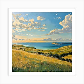 Nuvolafelice Daylight Seaside Landascape Island At The Horizon 8bdb9a25 85dc 4655 A6ea 5df2b7e7167c Art Print