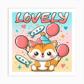 Lovely Fox 1 Art Print