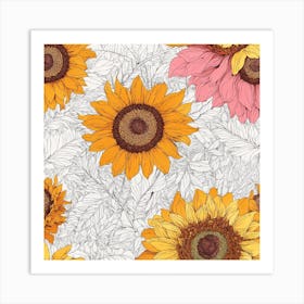 Adorable flowers 2 Art Print