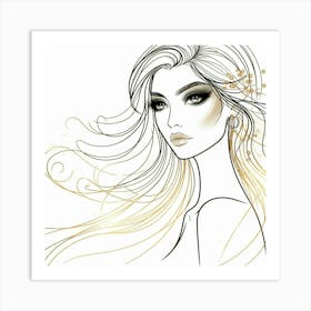 A lady 1 Art Print