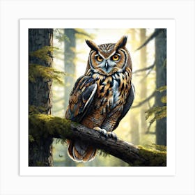 Great Horned Owl 4 Art Print