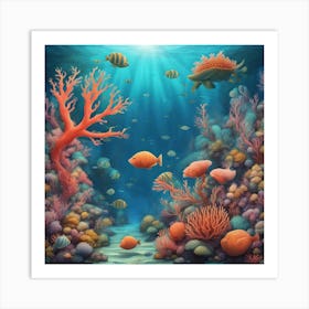 Coral Reef 5 Art Print