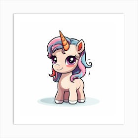 Cute Unicorn 722 Art Print