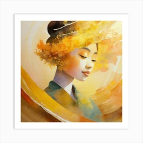 Asian Girl Art Print