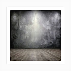 Empty Room With Concrete Wall 5 Art Print