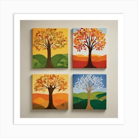 Autumn Trees 2 Art Print