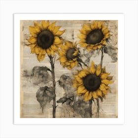 Sunflowers 1 Art Print