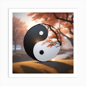 Yin Yang 2 Art Print