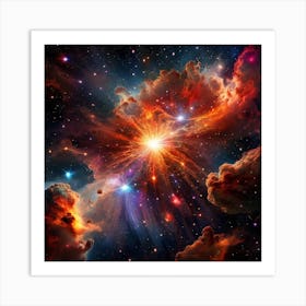 Nebula In Space Art Print