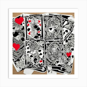 Playing Cards 3 Art Print