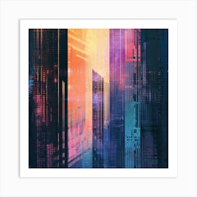 Abstract Cityscape 12 Art Print