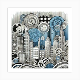 Cityscape 21 Art Print