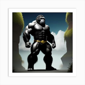 Gorilla 4 Art Print