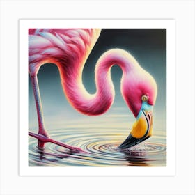 Pink Flamingo 1 Art Print