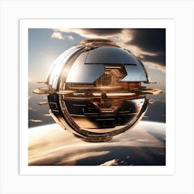 Futuristic Spaceship 54 Art Print