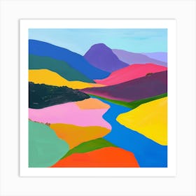 Colourful Abstract Pyrnes National Park France 3 Art Print