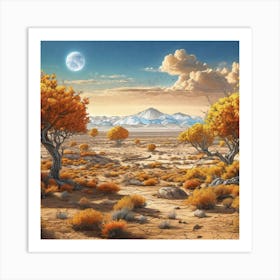 Desert Landscape 29 Art Print