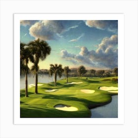 Golf Course Art Print