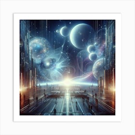 Futuristic City 139 Art Print