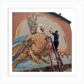 Eagle Mural Art Print