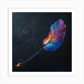 Feather Painting 2 Art Print