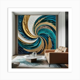 Abstract Swirl Wall Art Art Print