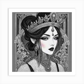 Gothic Queen Art Print