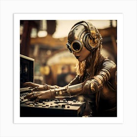 Steampunk Dj 3 Art Print